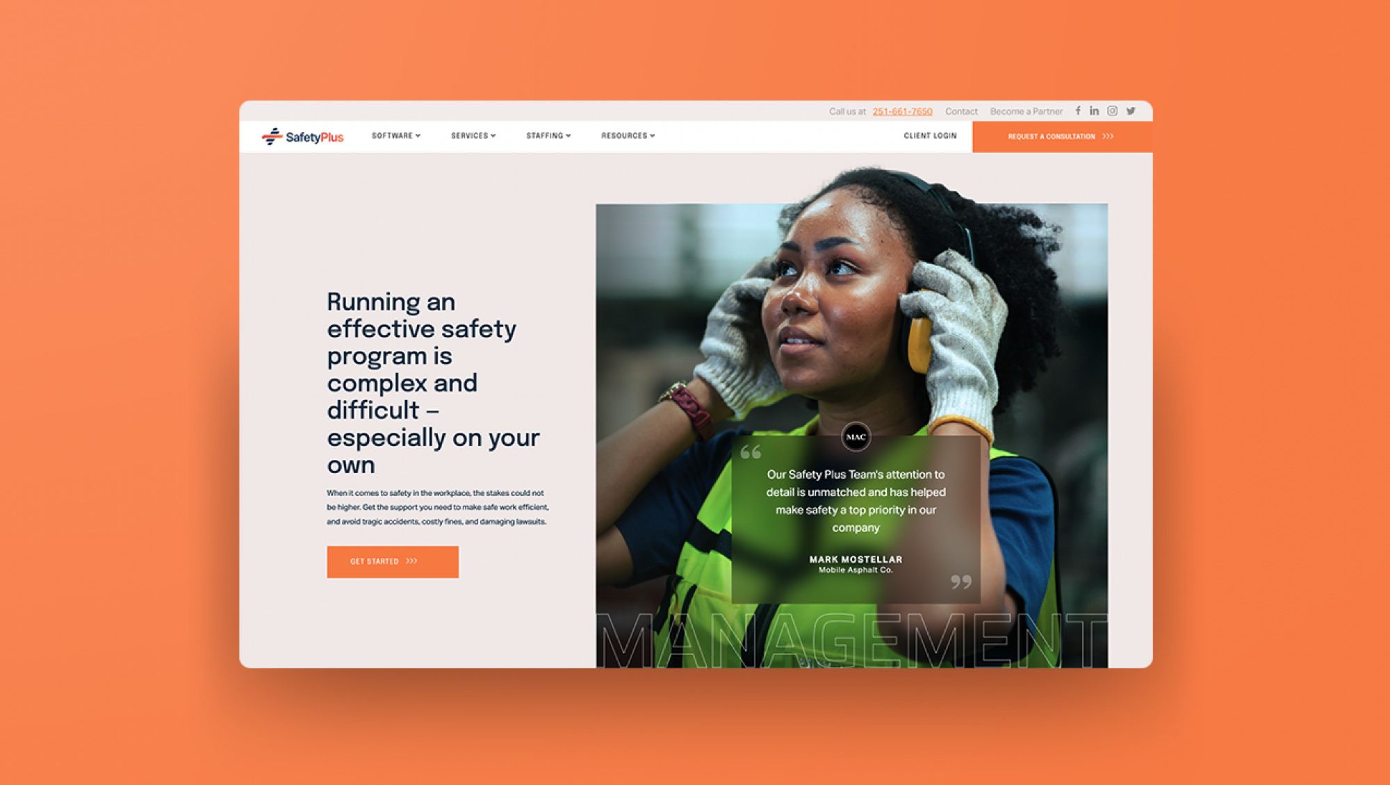 safety plus website design