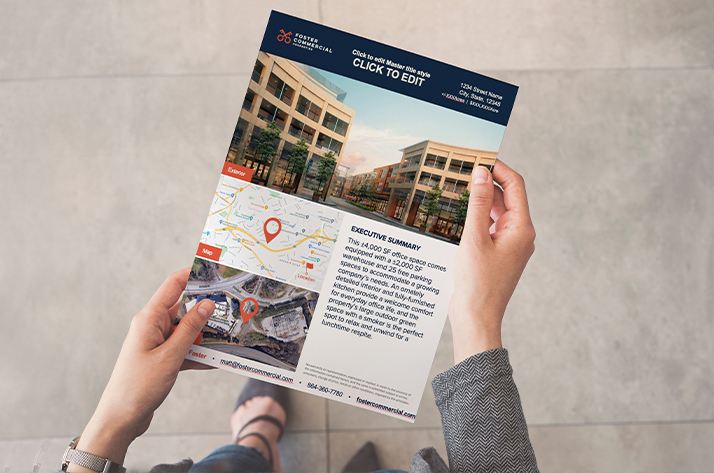 Foster Commercial Properties branding design print 1