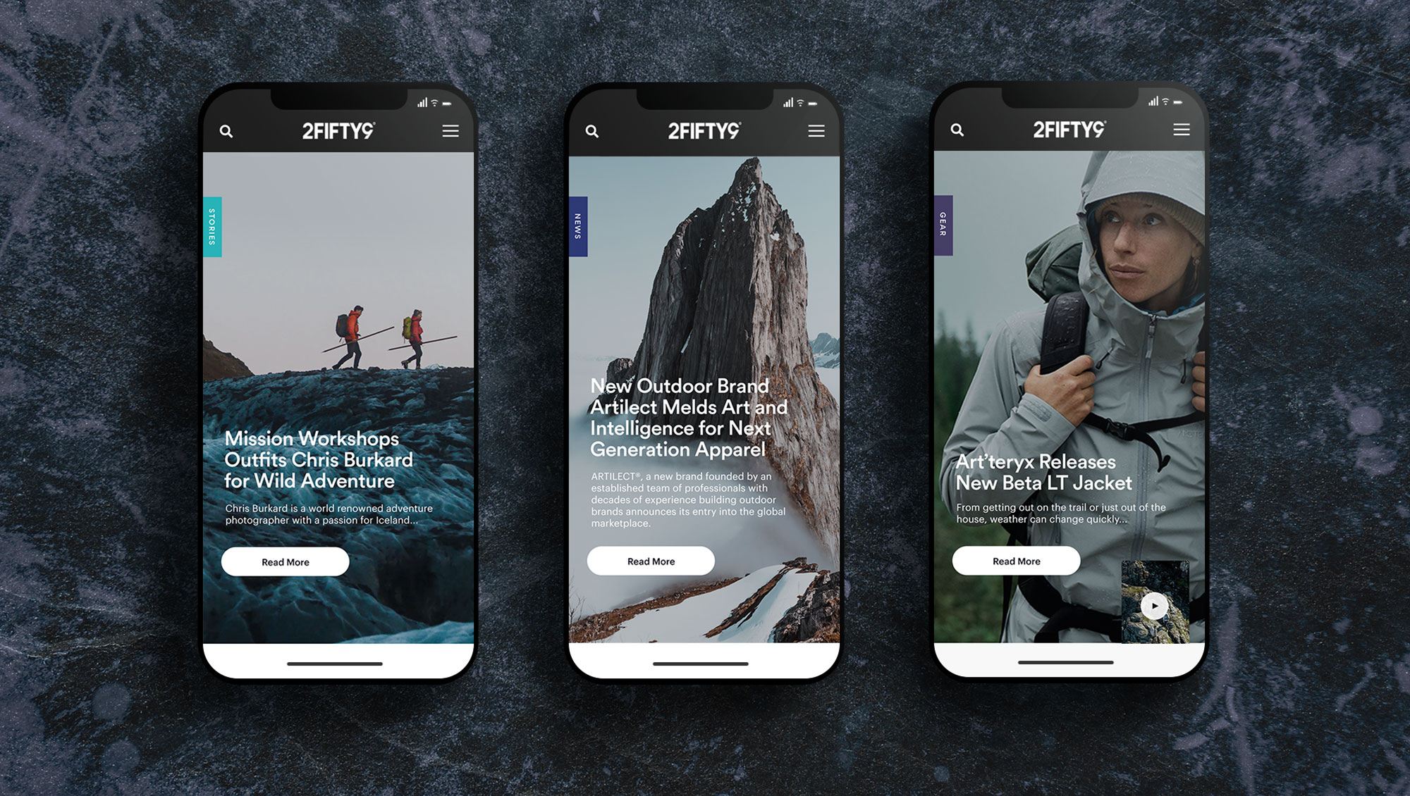 2fifty9 Phone Website Design Stories News Gear