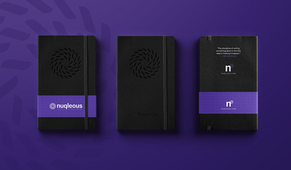 corporate moleskin design tech branding