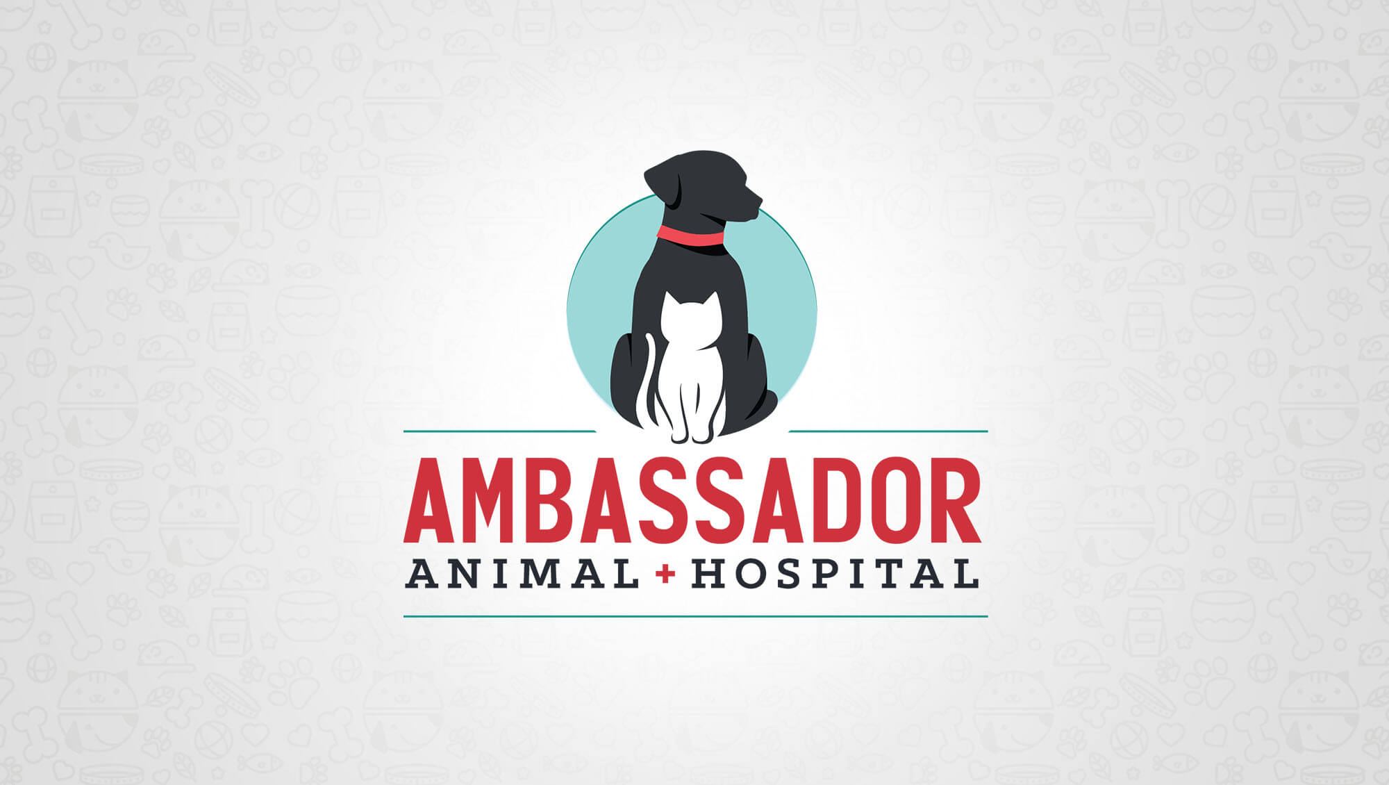 ambassador animal hospital logo work gallery