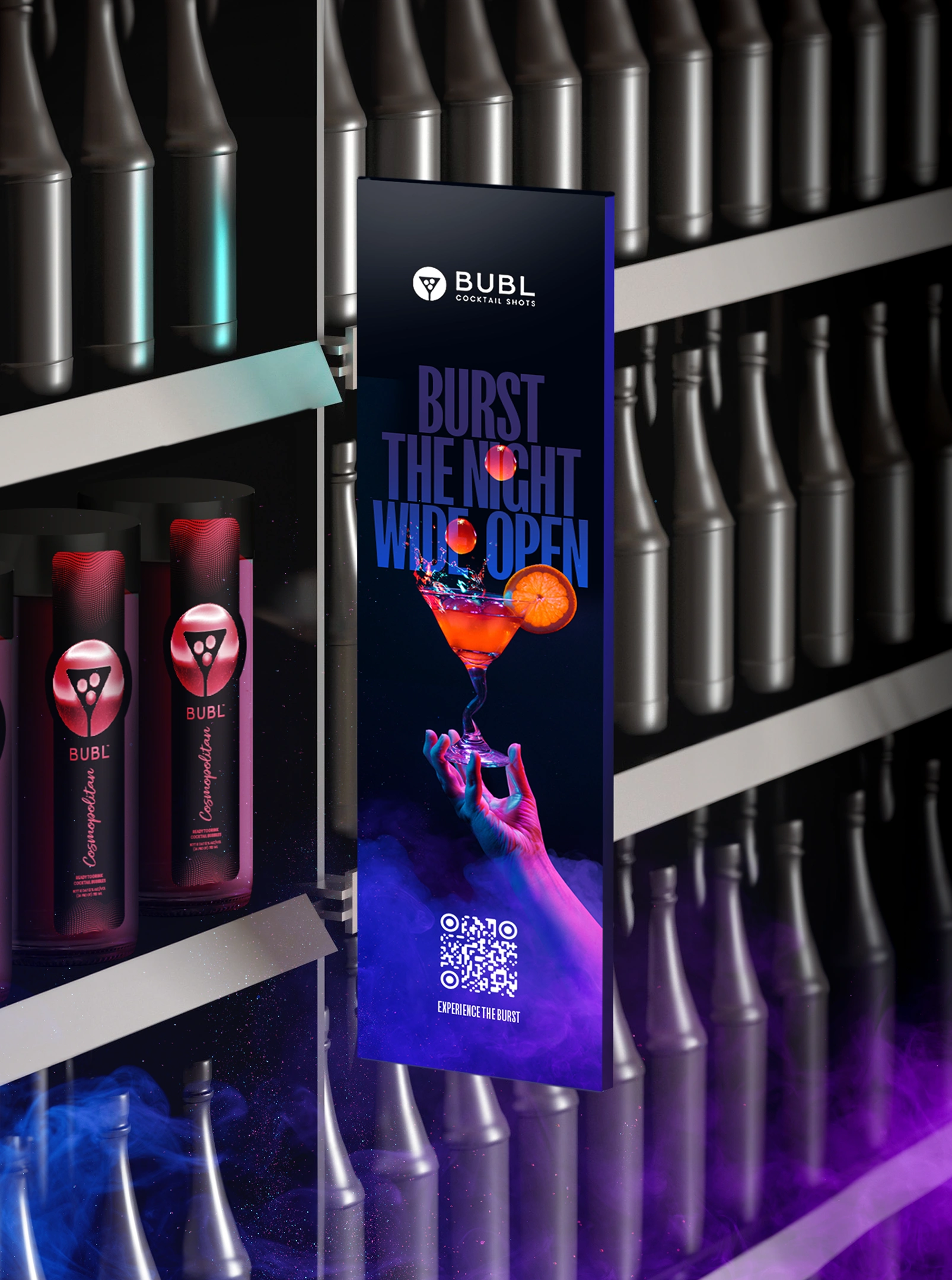 BUBL Shots Shelf Talker